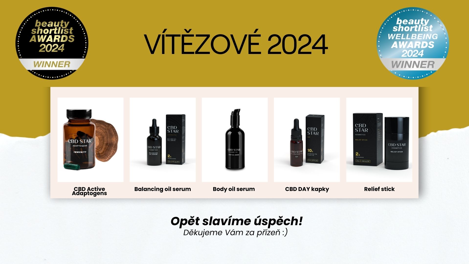 Vítězové Soutěže The Beauty Shortlist Awards 2024