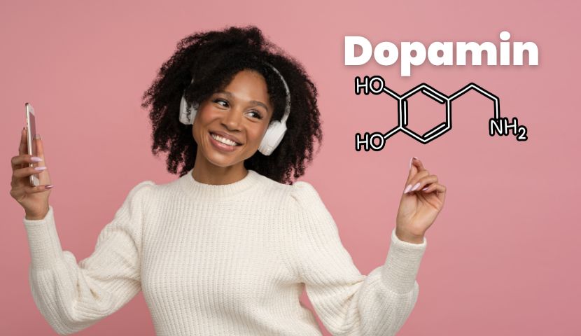 žena dobíjí dopamin